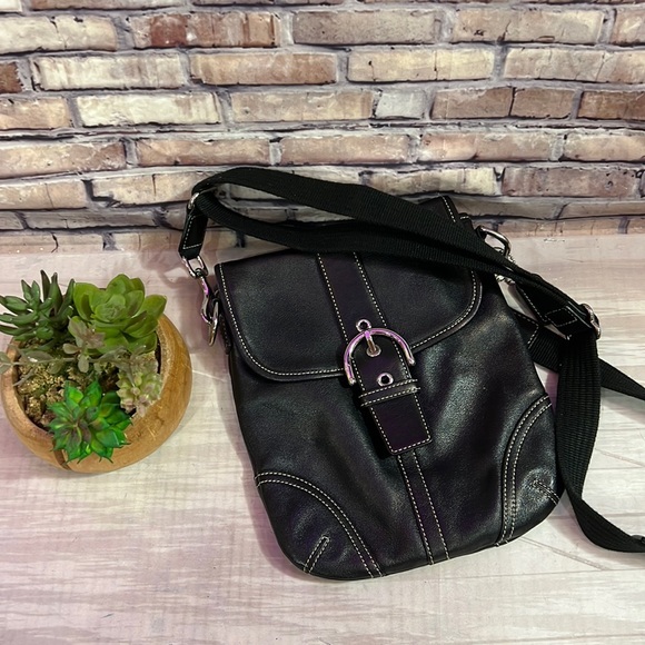 NWOT Coach B05S-9480 Soho Leather Buckle Flap Handbag Purse Crossbody - Picture 1 of 9